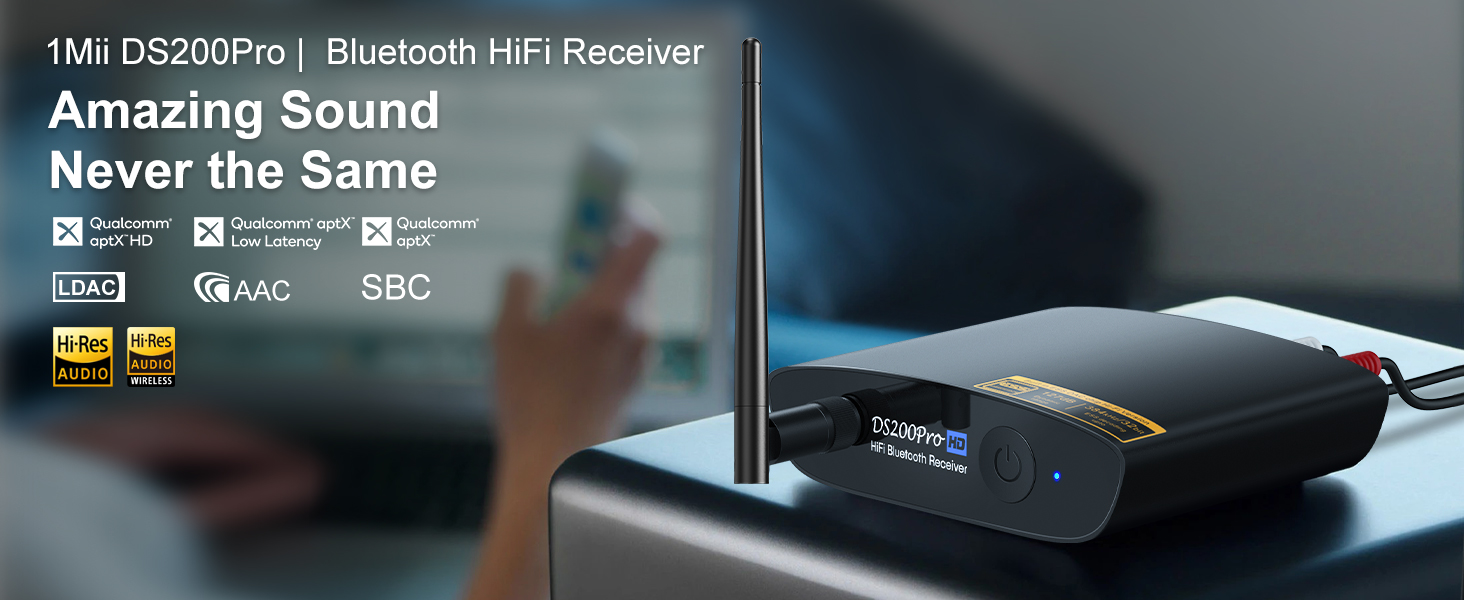 Amazon.com: 1Mii DS200Pro Long Range Bluetooth 5.3 Receiver with